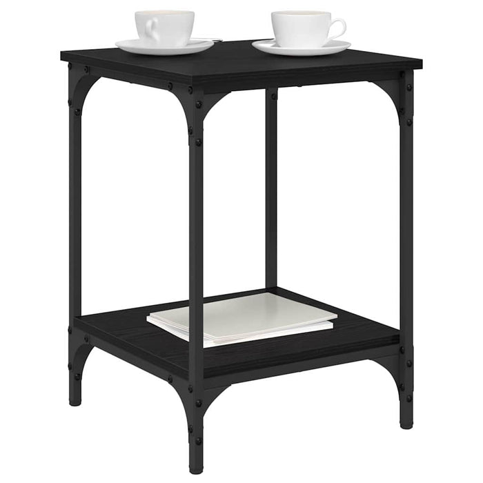 Masă de cafea Stejar Negru 40 x 40 x 55 cm Lemn compozit - WALTI WALTI