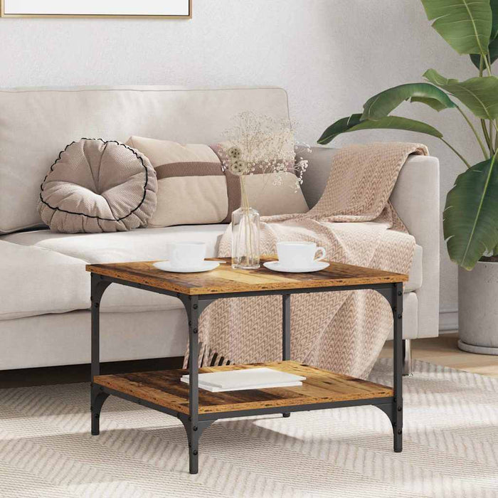 Masă de cafea Lemn Vechi 55 x 55 x 40 cm Lemn compozit - WALTI WALTI
