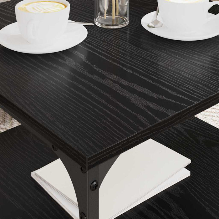 Masă de cafea Stejar Negru 55 x 55 x 40 cm Lemn compozit - WALTI WALTI