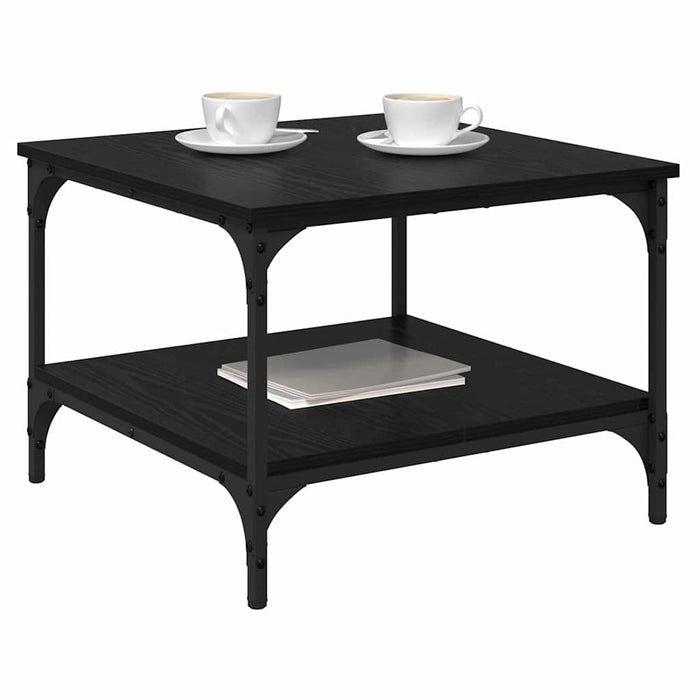 Masă de cafea Stejar Negru 55 x 55 x 40 cm Lemn compozit - WALTI WALTI