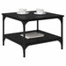 Masă de cafea Stejar Negru 55 x 55 x 40 cm Lemn compozit - WALTI WALTI