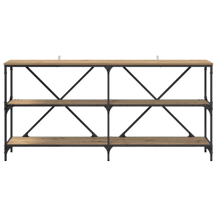 Masă de consolă Stejar Artizanal 160 x 30 x 75 cm Lemn compozit - WALTI WALTI