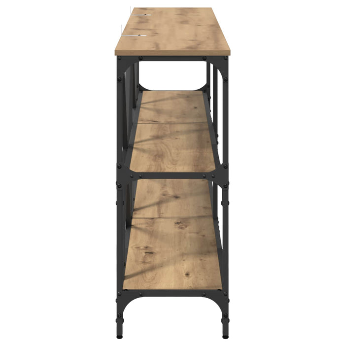 Masă de consolă Stejar Artizanal 160 x 30 x 75 cm Lemn compozit - WALTI WALTI