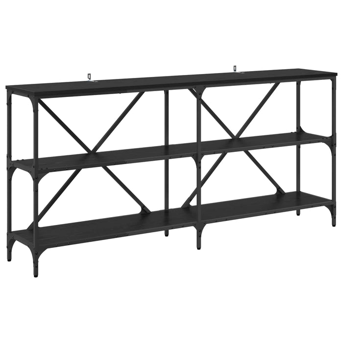 Masă de consolă Stejar Negru 160 x 30 x 75 cm Lemn compozit - WALTI WALTI