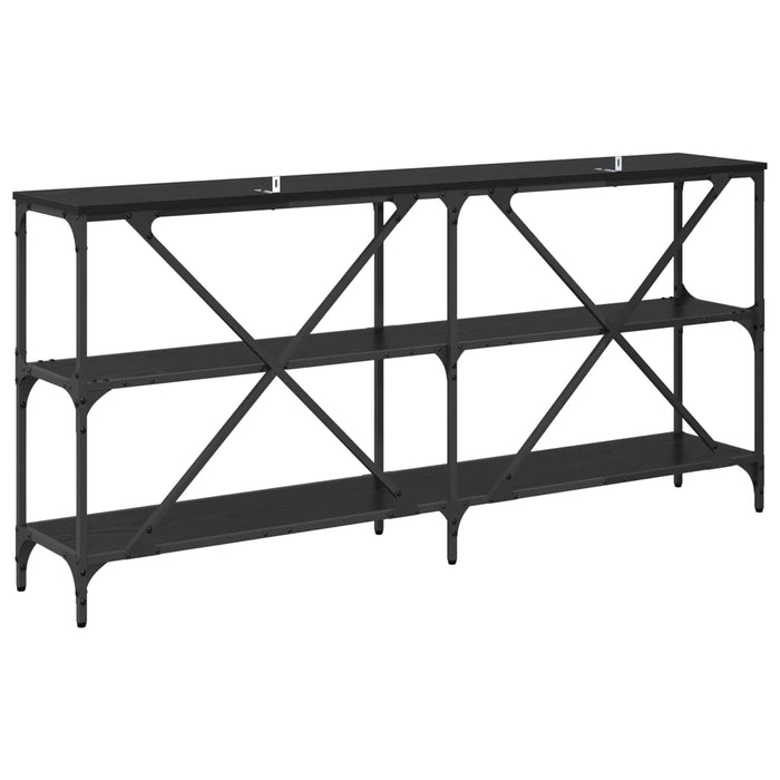 Masă de consolă Stejar Negru 160 x 30 x 75 cm Lemn compozit - WALTI WALTI