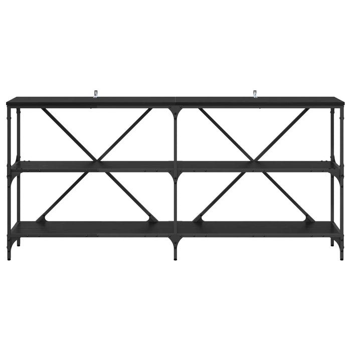 Masă de consolă Stejar Negru 160 x 30 x 75 cm Lemn compozit - WALTI WALTI