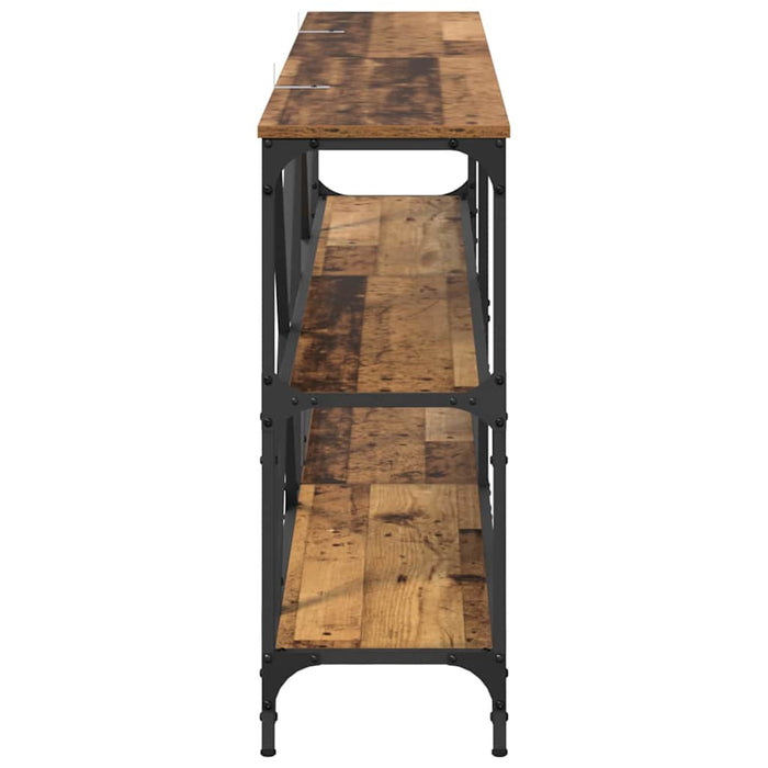 Masă de consolă cu raft Lemn Vechi 180 x 30 x 75 cm - WALTI WALTI