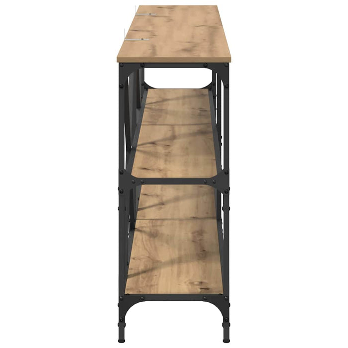 Masă de consolă cu raft Stejar Artizanal 180 x 30 x 75 cm - WALTI WALTI