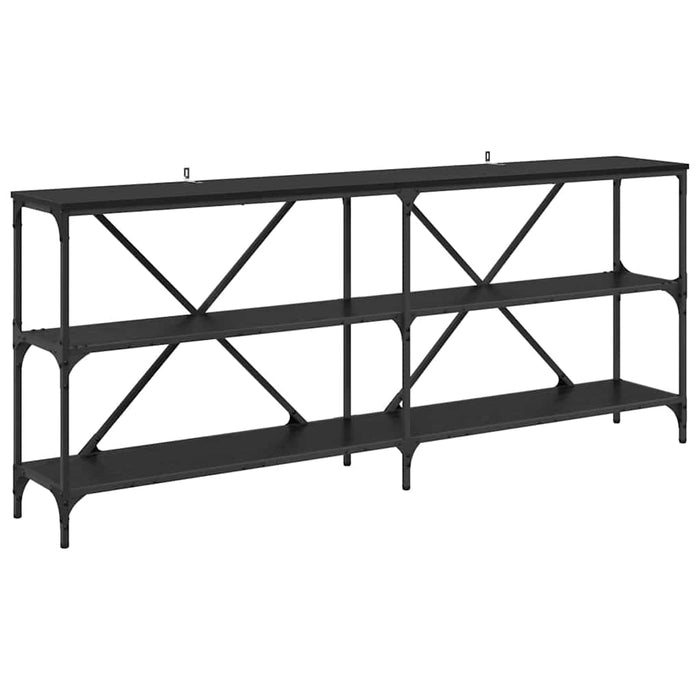 Masă de consolă cu raft Stejar Negru 180 x 30 x 75 cm - WALTI WALTI
