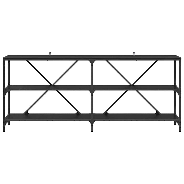 Masă de consolă cu raft Stejar Negru 180 x 30 x 75 cm - WALTI WALTI