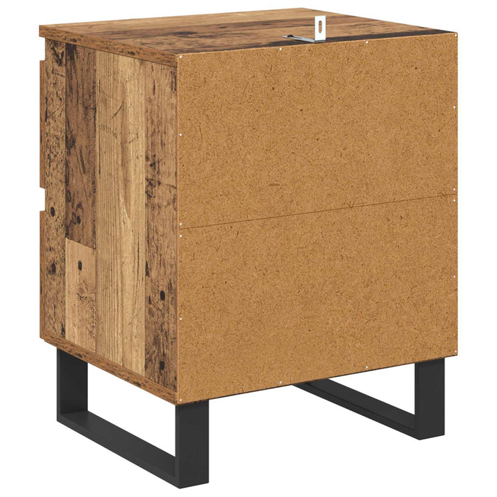 Dulap de noapte Lemn vechi 40 x 35 x 50 cm Lemn compozit WALTI
