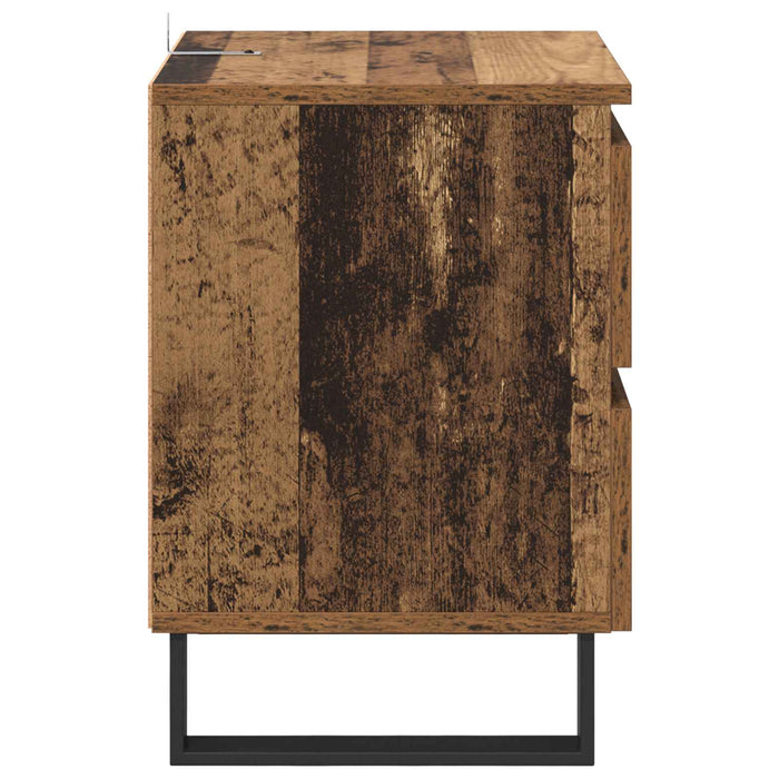 Dulap de noapte Lemn vechi 40 x 35 x 50 cm Lemn compozit WALTI