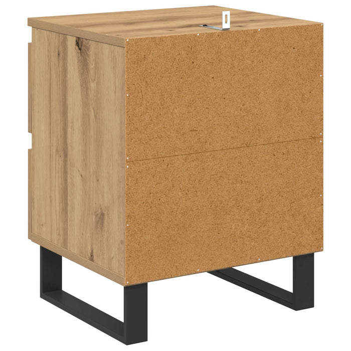 Dulap de noapte 2 buc. Stejar Artizanal 40 x 35 x 50 cm WALTI