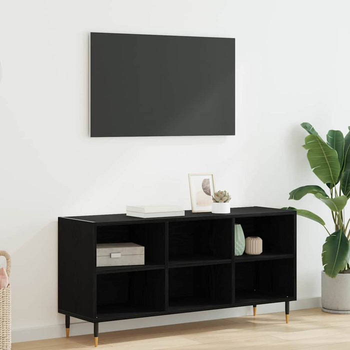 Cabinet TV Stejar Negru 103,5 x 30 x 50 cm Lemn compozit - WALTI WALTI