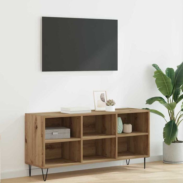 Cabinet TV Stejar Artizanal 103,5 x 30 x 50 cm Lemn compozit - WALTI WALTI