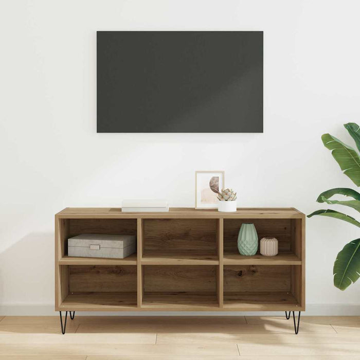 Cabinet TV Stejar Artizanal 103,5 x 30 x 50 cm Lemn compozit - WALTI WALTI