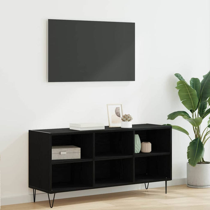 Cabinet TV Stejar Negru 103,5 x 30 x 50 cm Lemn compozit - WALTI WALTI