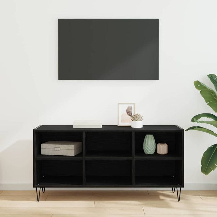 Cabinet TV Stejar Negru 103,5 x 30 x 50 cm Lemn compozit - WALTI WALTI