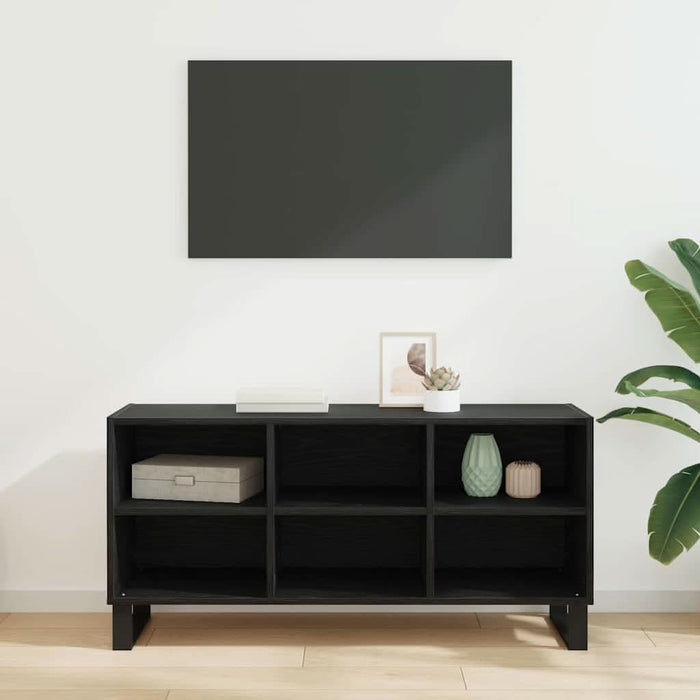Cabinet TV Stejar Negru 103,5 x 30 x 50 cm Lemn compozit - WALTI WALTI