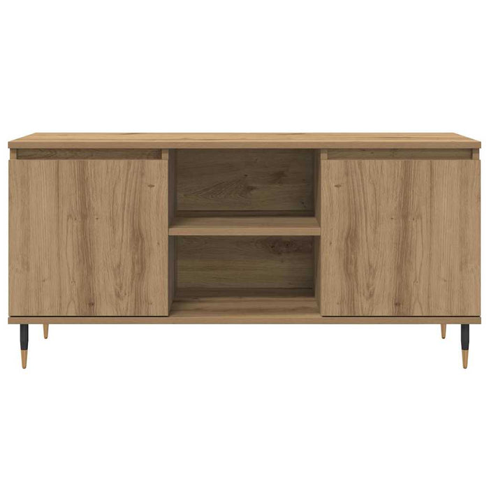 Cabinet TV Stejar Artizanal 104 x 35 x 50 cm Lemn compozit - WALTI WALTI