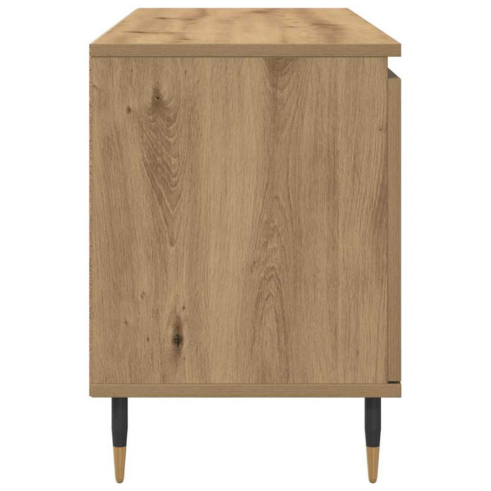Cabinet TV Stejar Artizanal 104 x 35 x 50 cm Lemn compozit - WALTI WALTI