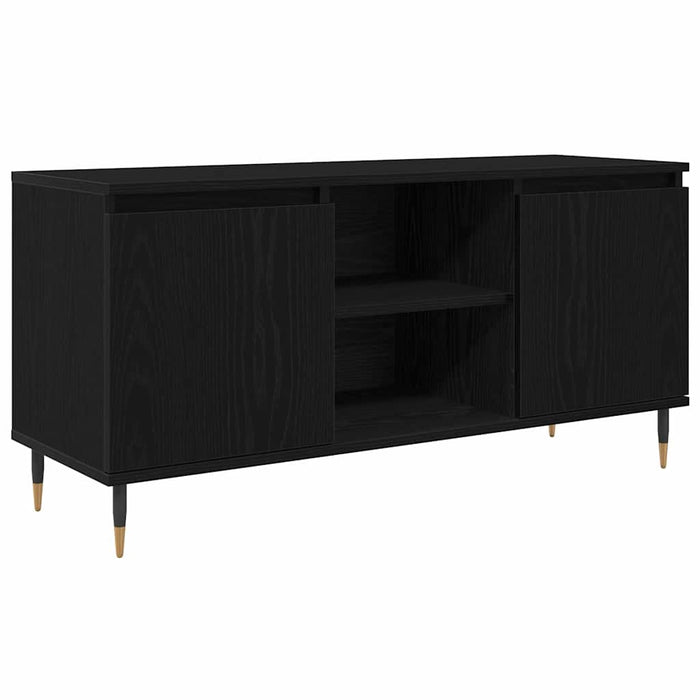 Cabinet TV Stejar Negru 104 x 35 x 50 cm Lemn compozit - WALTI WALTI