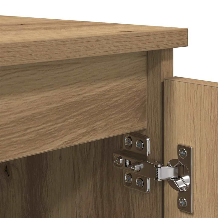 Cabinet TV Stejar Artizanal 104 x 35 x 50 cm Lemn compozit - WALTI WALTI