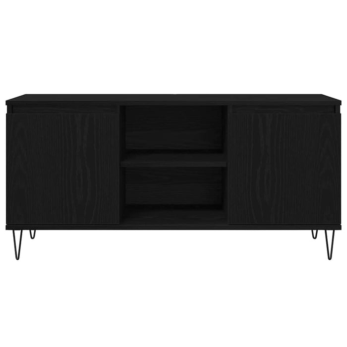 Cabinet TV Stejar Negru 104 x 35 x 50 cm Lemn compozit - WALTI WALTI