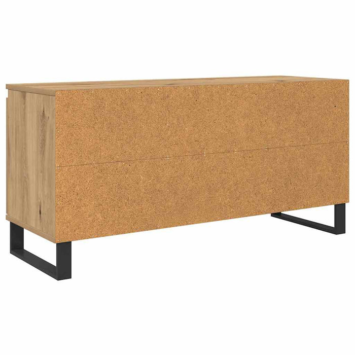 Cabinet TV Stejar Artizanal 104 x 35 x 50 cm Lemn compozit - WALTI WALTI