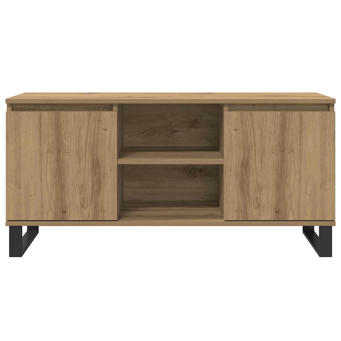 Cabinet TV Stejar Artizanal 104 x 35 x 50 cm Lemn compozit - WALTI WALTI