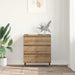 Bufet cu sertar Stejar Artizanal 60 x 35 x 70 cm Lemn compozit - WALTI WALTI