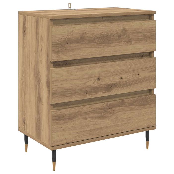 Bufet cu sertar Stejar Artizanal 60 x 35 x 70 cm Lemn compozit - WALTI WALTI