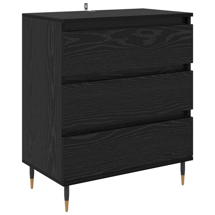 Bufet cu sertar Stejar Negru 60 x 35 x 70 cm Lemn compozit - WALTI WALTI