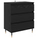 Bufet cu sertar Stejar Negru 60 x 35 x 70 cm Lemn compozit - WALTI WALTI