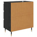 Bufet cu sertar Stejar Negru 60 x 35 x 70 cm Lemn compozit - WALTI WALTI