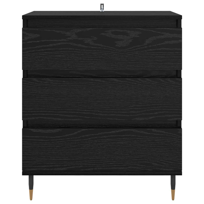Bufet cu sertar Stejar Negru 60 x 35 x 70 cm Lemn compozit - WALTI WALTI