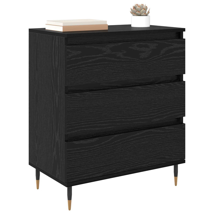 Bufet cu sertar Stejar Negru 60 x 35 x 70 cm Lemn compozit - WALTI WALTI
