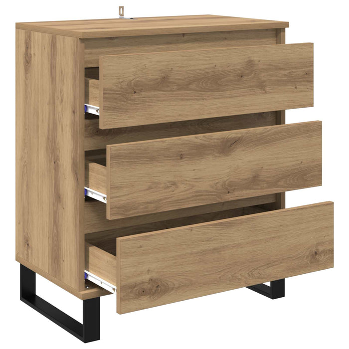 Bufet cu sertar Stejar Artizanal 60 x 35 x 70 cm Lemn compozit - WALTI WALTI