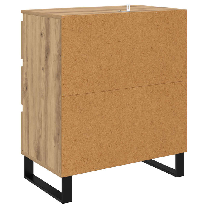 Bufet cu sertar Stejar Artizanal 60 x 35 x 70 cm Lemn compozit - WALTI WALTI