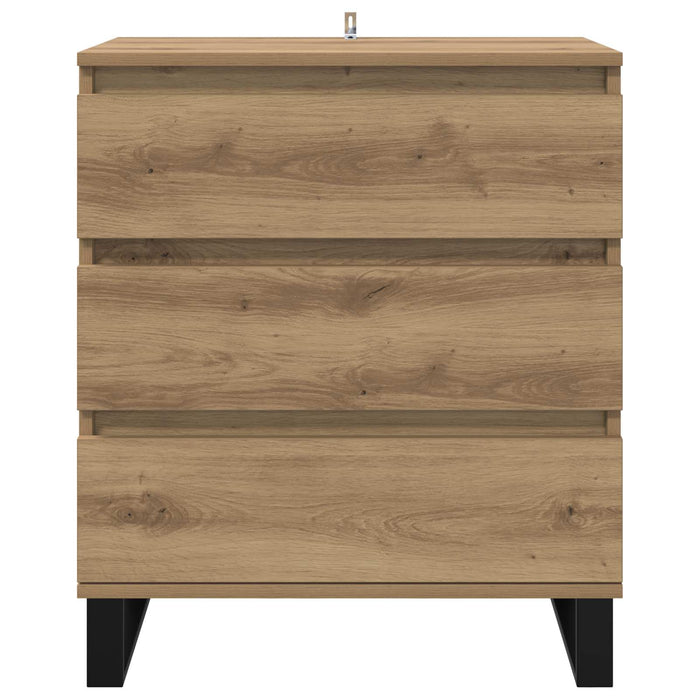 Bufet cu sertar Stejar Artizanal 60 x 35 x 70 cm Lemn compozit - WALTI WALTI