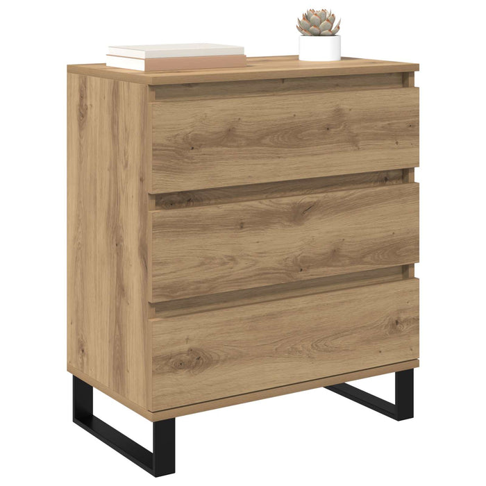 Bufet cu sertar Stejar Artizanal 60 x 35 x 70 cm Lemn compozit - WALTI WALTI