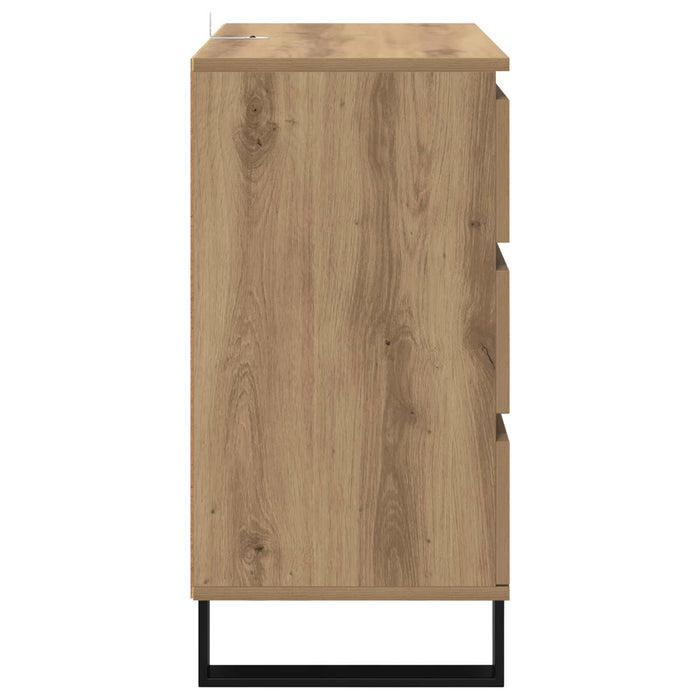 Bufet cu sertar Stejar Artizanal 60 x 35 x 70 cm Lemn compozit - WALTI WALTI