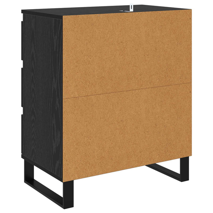 Bufet cu sertar Stejar Negru 60 x 35 x 70 cm Lemn compozit - WALTI WALTI