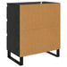 Bufet cu sertar Stejar Negru 60 x 35 x 70 cm Lemn compozit - WALTI WALTI