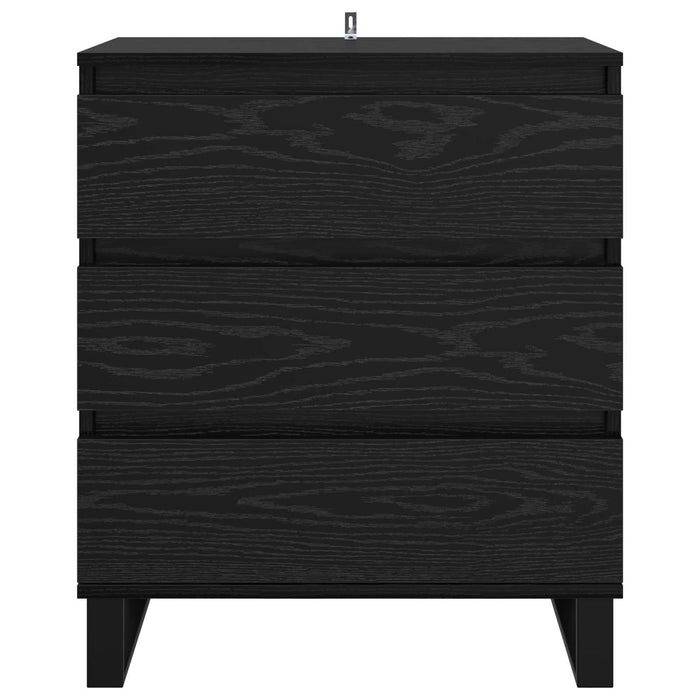 Bufet cu sertar Stejar Negru 60 x 35 x 70 cm Lemn compozit - WALTI WALTI