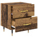 Dulap de noapte cu sertar 2 pcs Lemn vechi 40 x 35 x 47,5 cm - WALTI WALTI