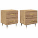 Dulap de noapte 2 pcs Stejar Artizanal 40 x 35 x 47,5 cm - WALTI WALTI