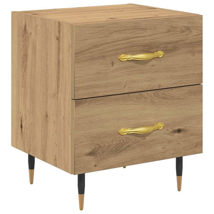 Dulap de noapte 2 pcs Stejar Artizanal 40 x 35 x 47,5 cm - WALTI WALTI