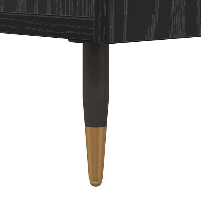 Dulap de noapte Stejar Negru 40 x 35 x 47,5 cm Lemn compozit - WALTI WALTI