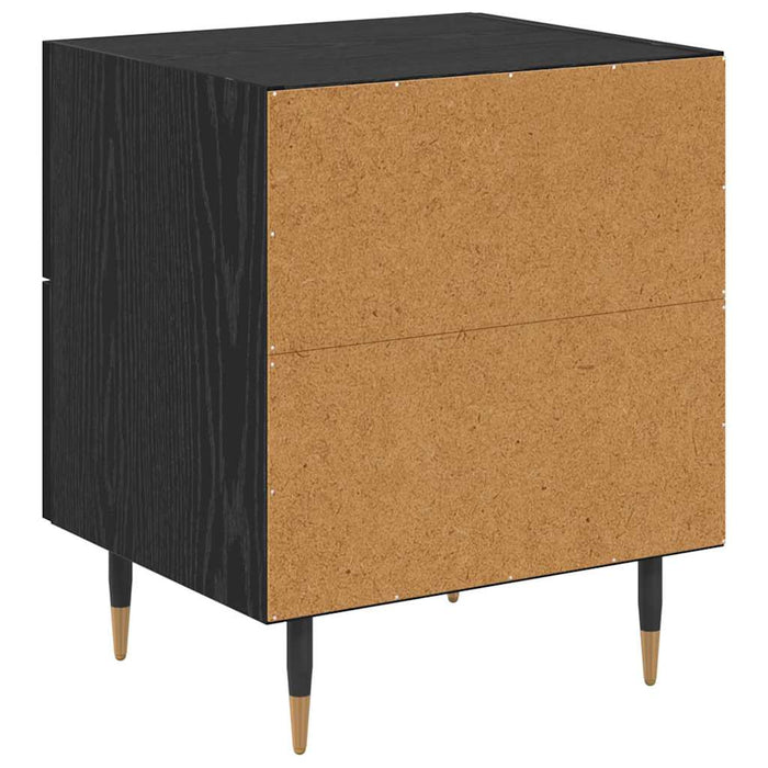 Dulap de noapte Stejar Negru 40 x 35 x 47,5 cm Lemn compozit - WALTI WALTI